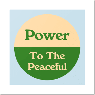 Power To The Peaceful Posters and Art